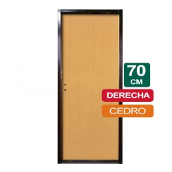 PUERTA PLACA CEDRO 70CM X 2Mts X 10CM DERECHA