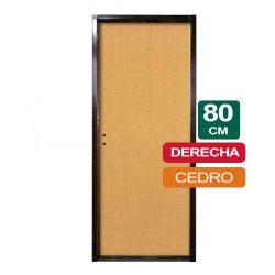 PUERTA PLACA CEDRO 80CM X 2Mts X 10CM DERECHA