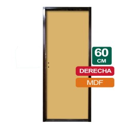 PUERTA PLACA MDF 60CM X 2Mts X 10CM DERECHA