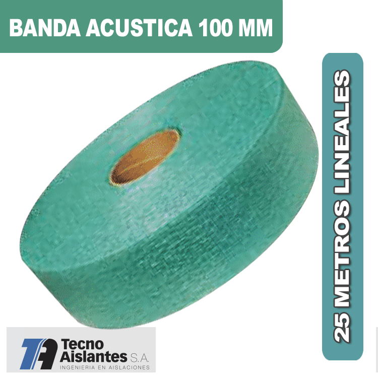 BANDA ACUSTICA 100 MM x 25 MTS BANDA ACUSTICA 100 MM x 25 MTS