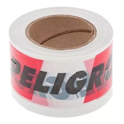 CINTA DE PELIGRO x 200 MTS ROJA Y BLANCA