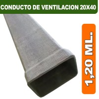 CONDUCTO DE VENTILACION 20X40X1,20 ML.