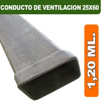 CONDUCTO DE VENTILACION 25X60X1,20 ML.