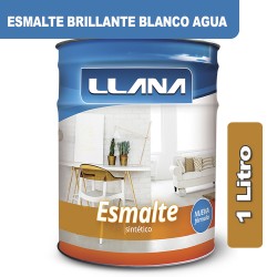 ESMALTE BRILLANTE BLANCO AGUA x 1 LT