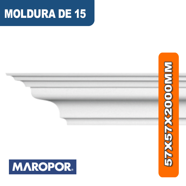 MOLDURA DE 15 (57X57X2000MM)