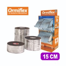 MEMBRANA ASFÁLTICA AUTOADHESIVA ORMIFLEX EN ROLLO 15 CM x 25 MTS
