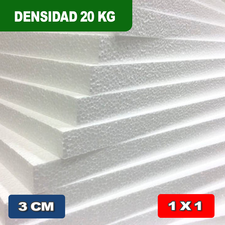 TELGOPOR DENSIDAD 20 kg 3 cm 1 x 1