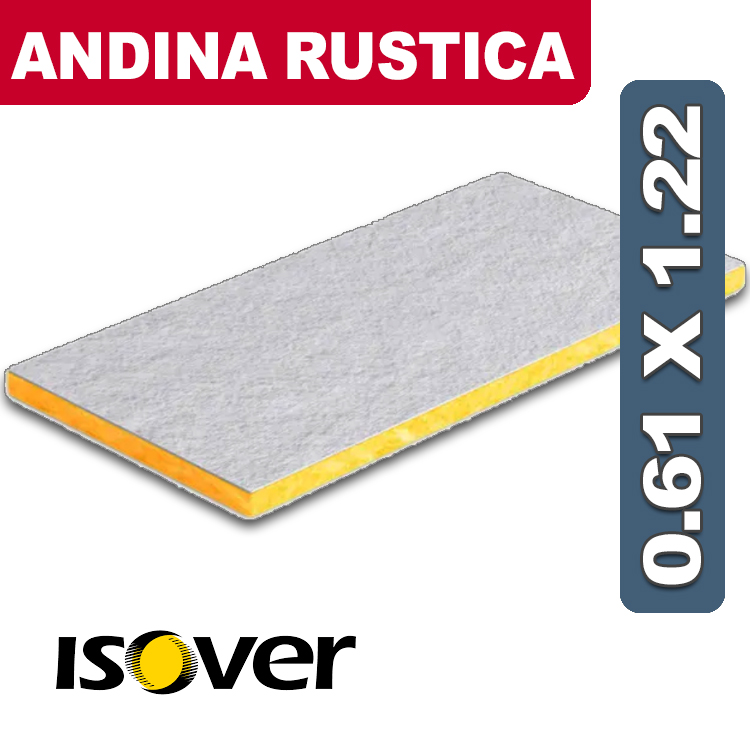 PLACA ANDINA RUSTICA 0,61 X 1,22Mts ISOVER PLACA ANDINA RUSTICA 0,61 X 1,22Mts ISOVER