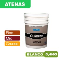 REVESTIMIENTO PLÁSTICO QUIMTEX ATENAS x 5,4 KG BLANCO