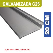 BABETA SOBRE CHAPA GALVANIZADA C25 20 cm x 2.44ML