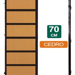 PUERTA CORREDIZA CEDRO 70CM X 2Mts X 10CM