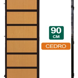 PUERTA CORREDIZA CEDRO 90CM X 2Mts X 10CM
