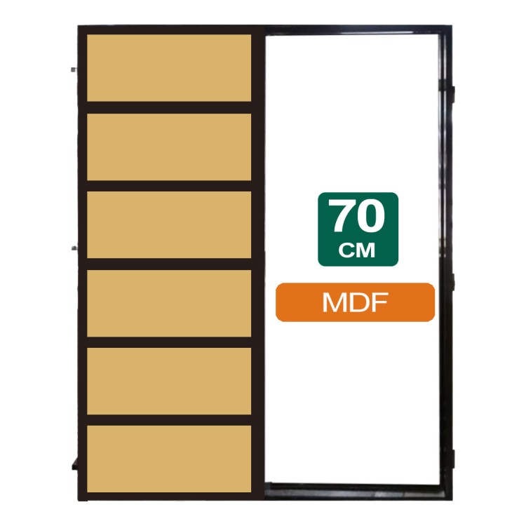 PUERTA CORREDIZA MDF 70CM x 2Mts