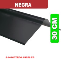 CUMBRERA 30 CM NEGRA LISA X 2.44 ML CUMBRERA 30 CM NEGRA LISA X 2.44 ML