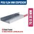 PERFIL PGU 70 x 0,94 x 6 MTS