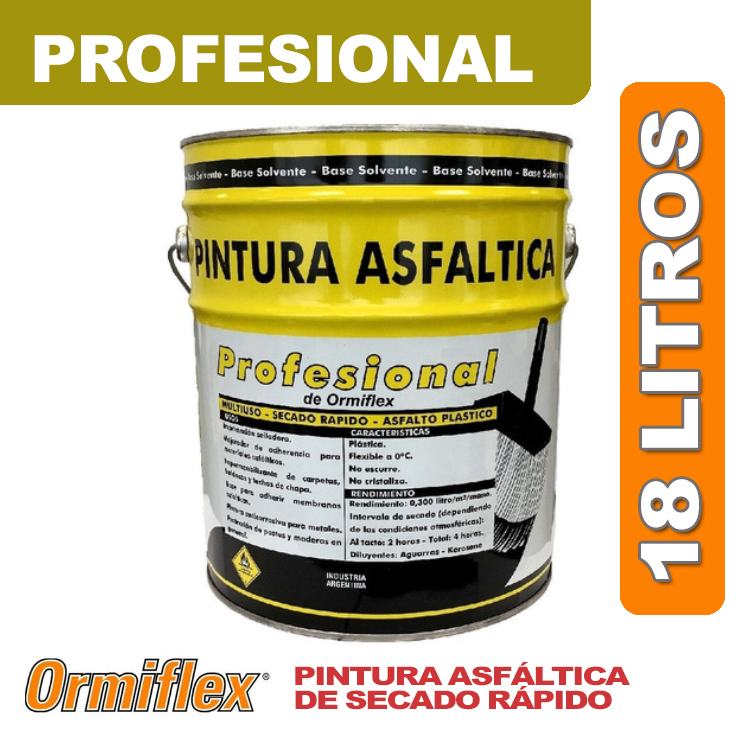 PINTURA ASFÁLTICA PROFESIONAL x 18 LT PINTURA ASFÁLTICA PROFESIONAL x 18 LT