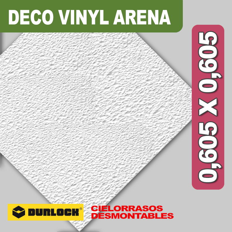 PLACA DECO VINYL ARENA 0,605 X 0,605