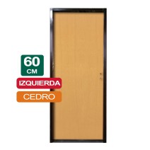 PUERTA PLACA CEDRO 60CM X 2Mts X 10CM IZQUIERDA