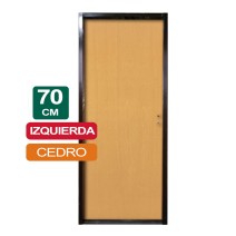 PUERTA PLACA CEDRO 70CM X 2Mts X 10CM IZQUIERDA