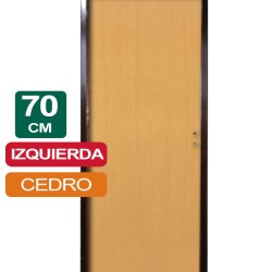 PUERTA PLACA CEDRO 70CM X 2Mts X 10CM IZQUIERDA