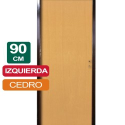 PUERTA PLACA CEDRO 90CM X 2Mts X 10CM IZQUIERDA