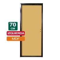 PUERTA PLACA MDF 70CM X 2Mts X 10CM IZQUIERDA