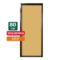 PUERTA PLACA MDF 80CM X 2Mts X 10CM IZQUIERDA