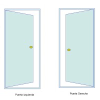 PUERTA PLACA CEDRO 70CM X 2Mts X 10CM DERECHA