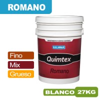 REVESTIMIENTO PLÁSTICO QUIMTEX ROMANO x 27 KG BLANCO