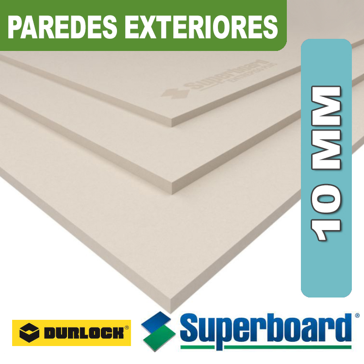 SUPERBOARD 10 MM 1,20 X 2,40 PAREDES EXTERIORES