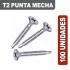 TORNILLOS T2 MECHA X 100 UNIDADES